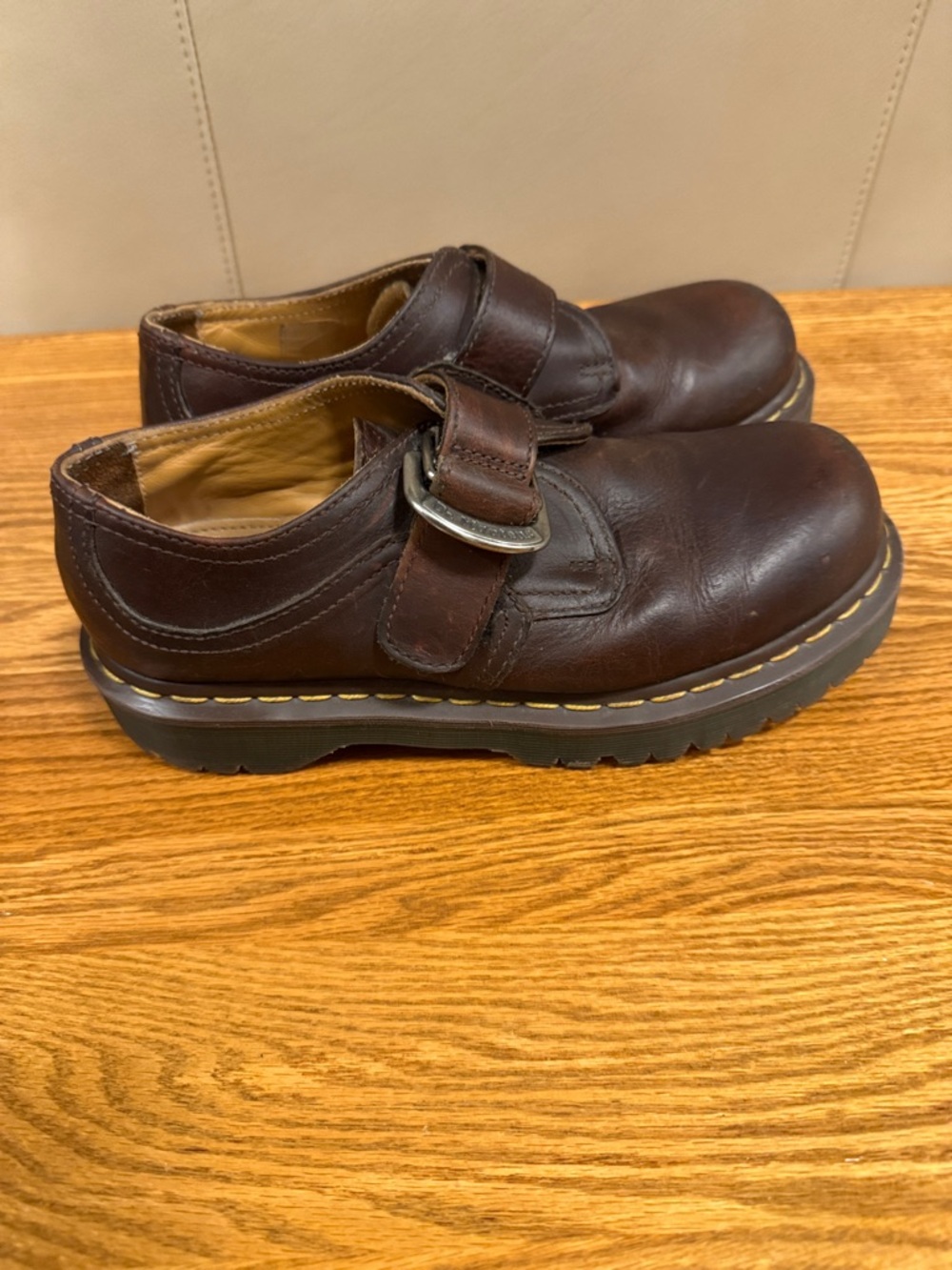 Vintage Dr. Martens Monk Strap Shoes - W8 M7 - Picture 5 of 8